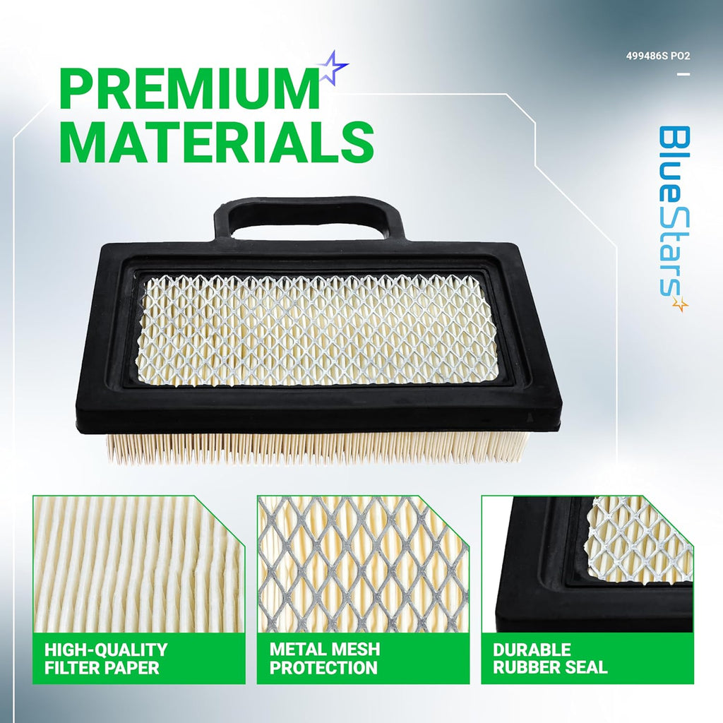 499486S 698754 Air Filter & 273638 273638S Pre Filter for John Deere D140 D130 L120 Z425 - 2 Pack
