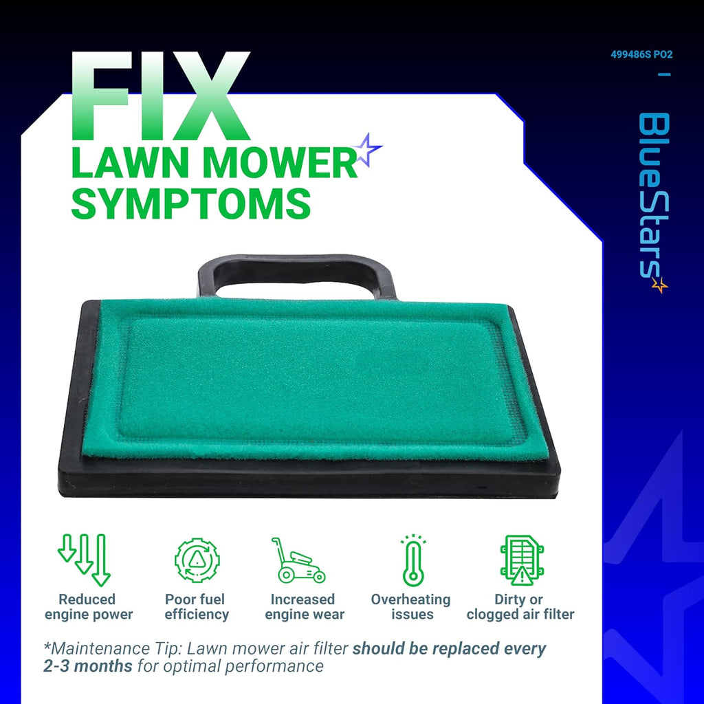499486S 698754 Air Filter & 273638 273638S Pre Filter for John Deere D140 D130 L120 Z425 - 2 Pack