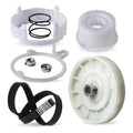 W10721967 Washer Pulley Clutch Kit & W10006384 Drive Belt for Whirlpool Kenmore Maytag