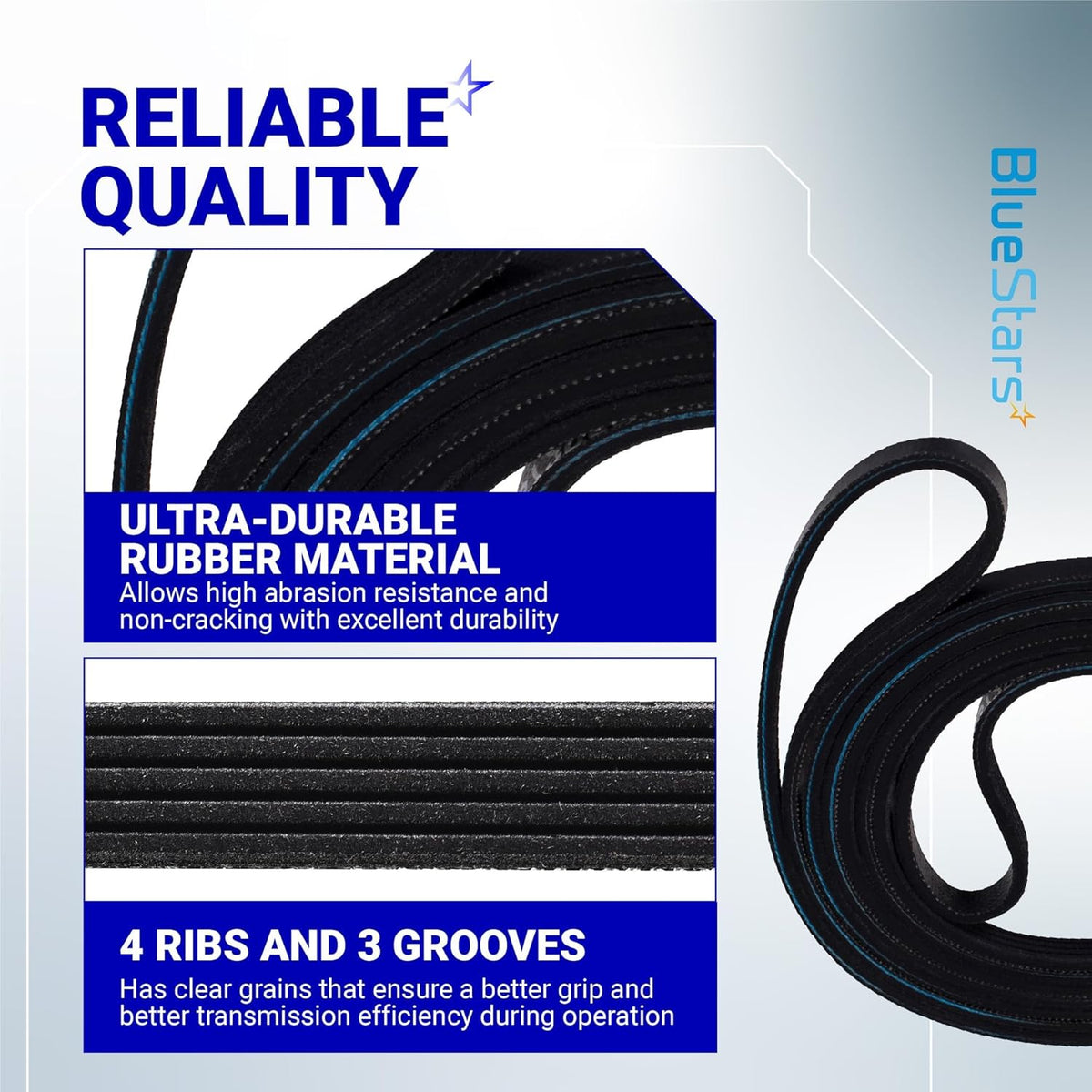 WE12M29 WE03X29897 89.5-Inch Dryer Belt for GE Hotpoint Frigidaire