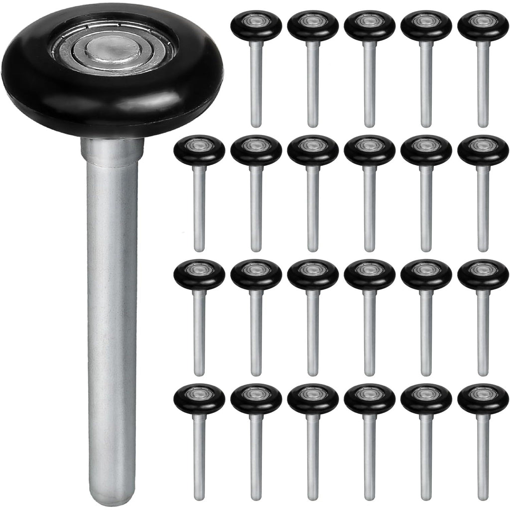 1.8" Nylon Garage Door Rollers, 4.7" Stem, 6200ZZ Bearing, 2" Track - 24 Pack