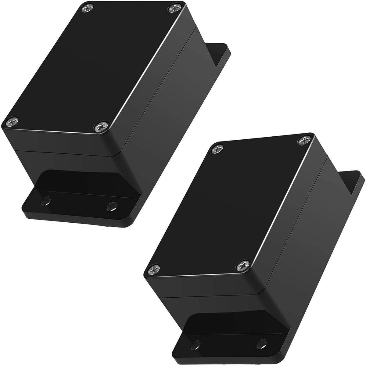 IP65 ABS Project Box with Fixed Ear (3.94" x 2.68" x 1.97") - 2 Pack