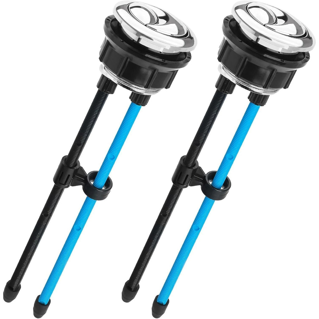 38mm/1.5in Thread Diameter Dual Push Flushing Toilet Water Tank Button - 2 Pack
