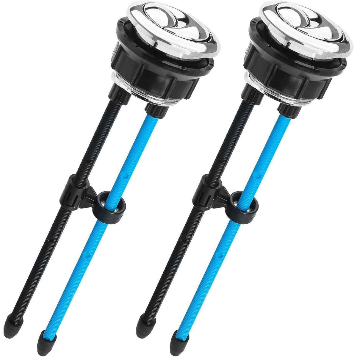 38mm/1.5in Thread Diameter Dual Push Flushing Toilet Water Tank Button - 2 Pack