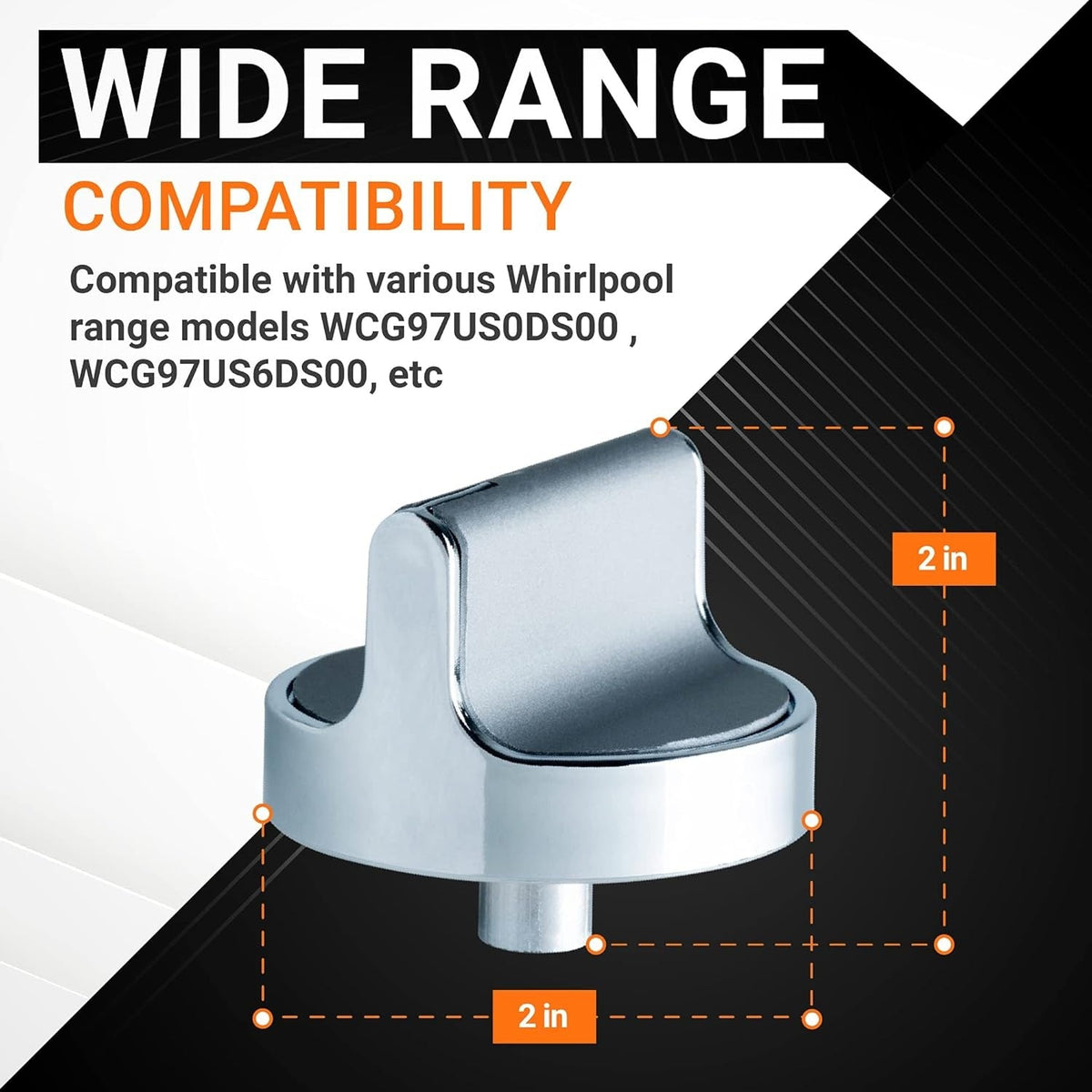 W10594481 W10766544 Gas Range Stove Knobs for Amana Whirlpool Gas Stove - 5 Pack