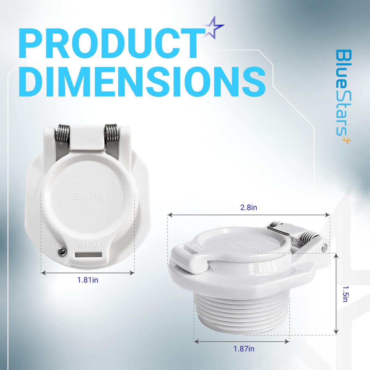W400BWHP Free-Rotating Vacuum Lock Safety Wall Fitting - Zodiac/Hayward/Pentair Cleaners