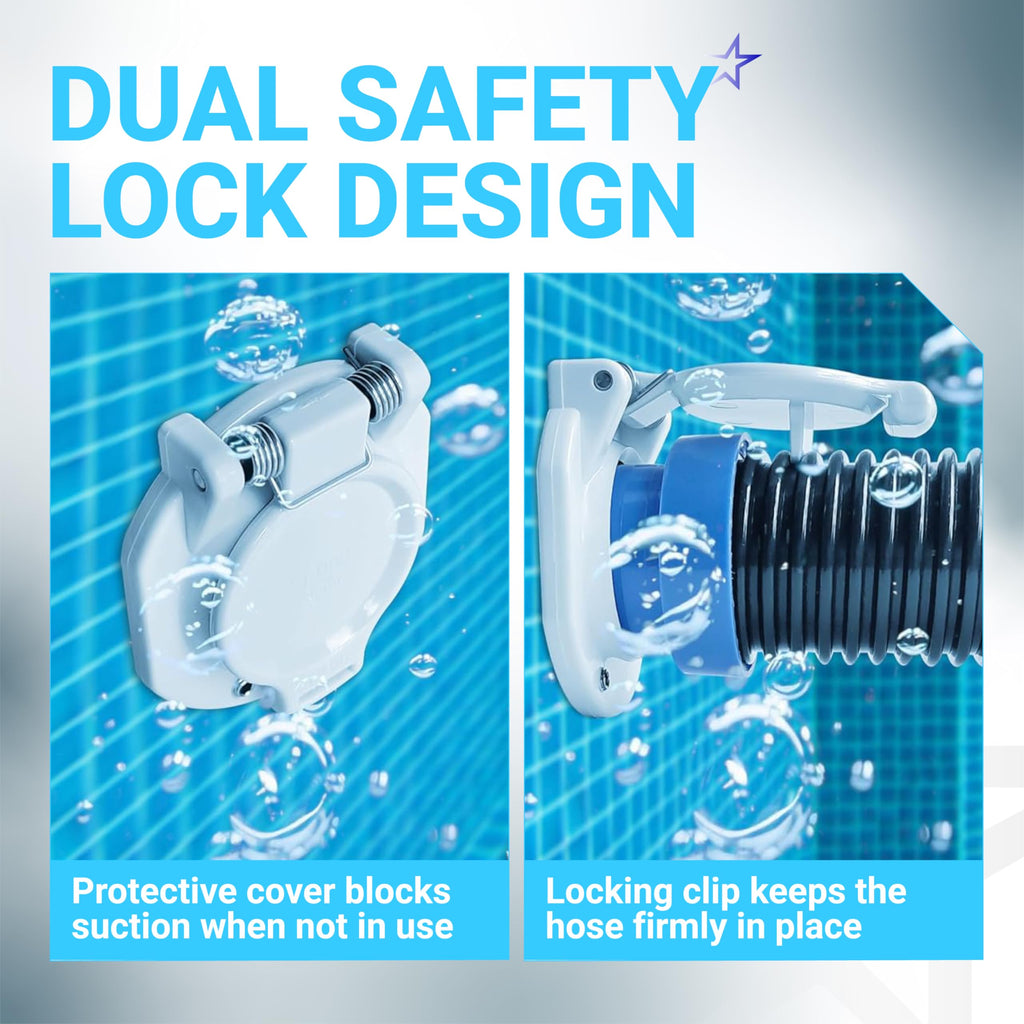 W400BWHP Free-Rotating Vacuum Lock Safety Wall Fitting - Zodiac/Hayward/Pentair Cleaners