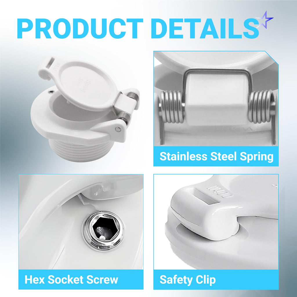 W400BWHP Free-Rotating Vacuum Lock Safety Wall Fitting - Zodiac/Hayward/Pentair Cleaners