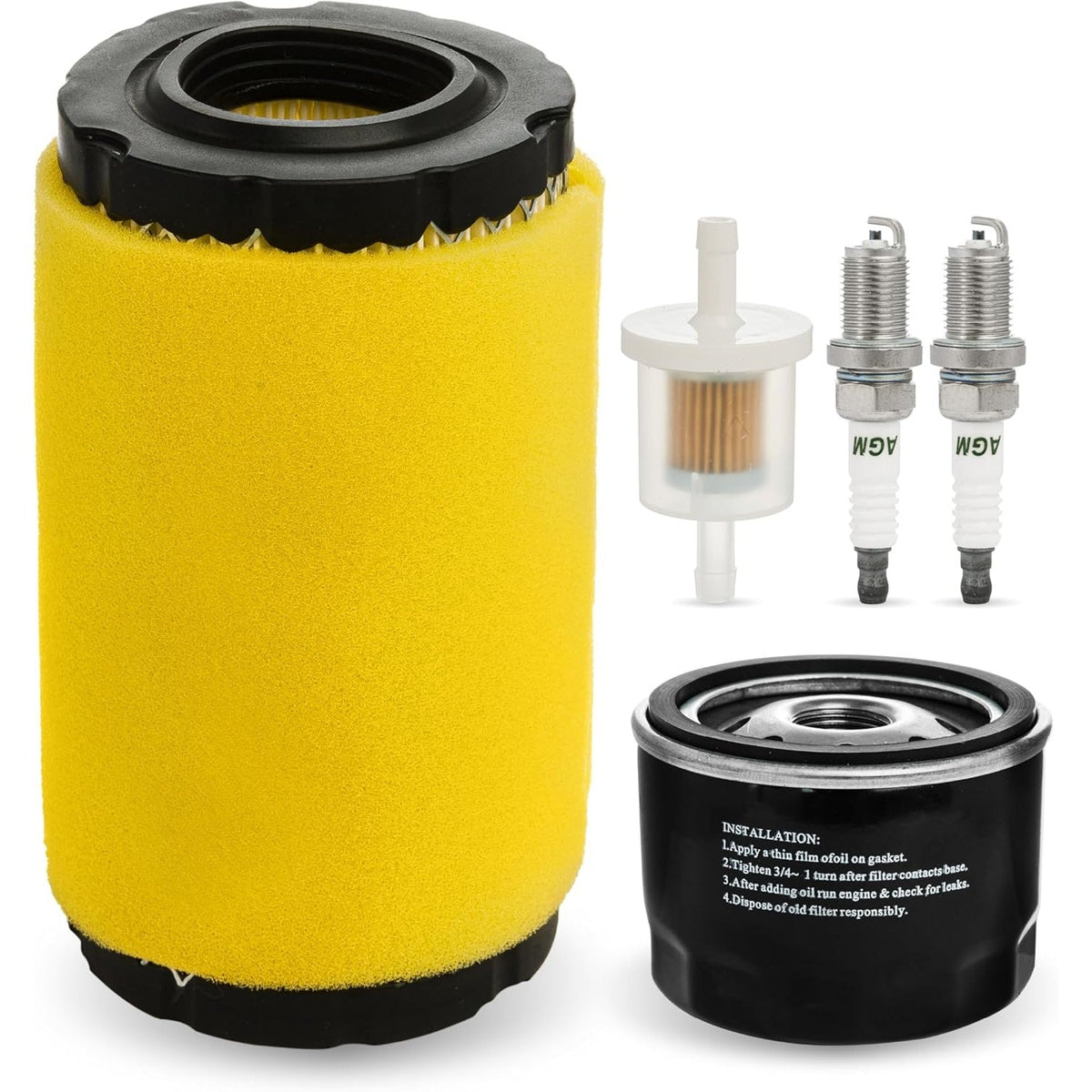 793569 793685 Air Filter & 696854 492932 Oil Filter for Intek 33R877 31Q777 John Deere