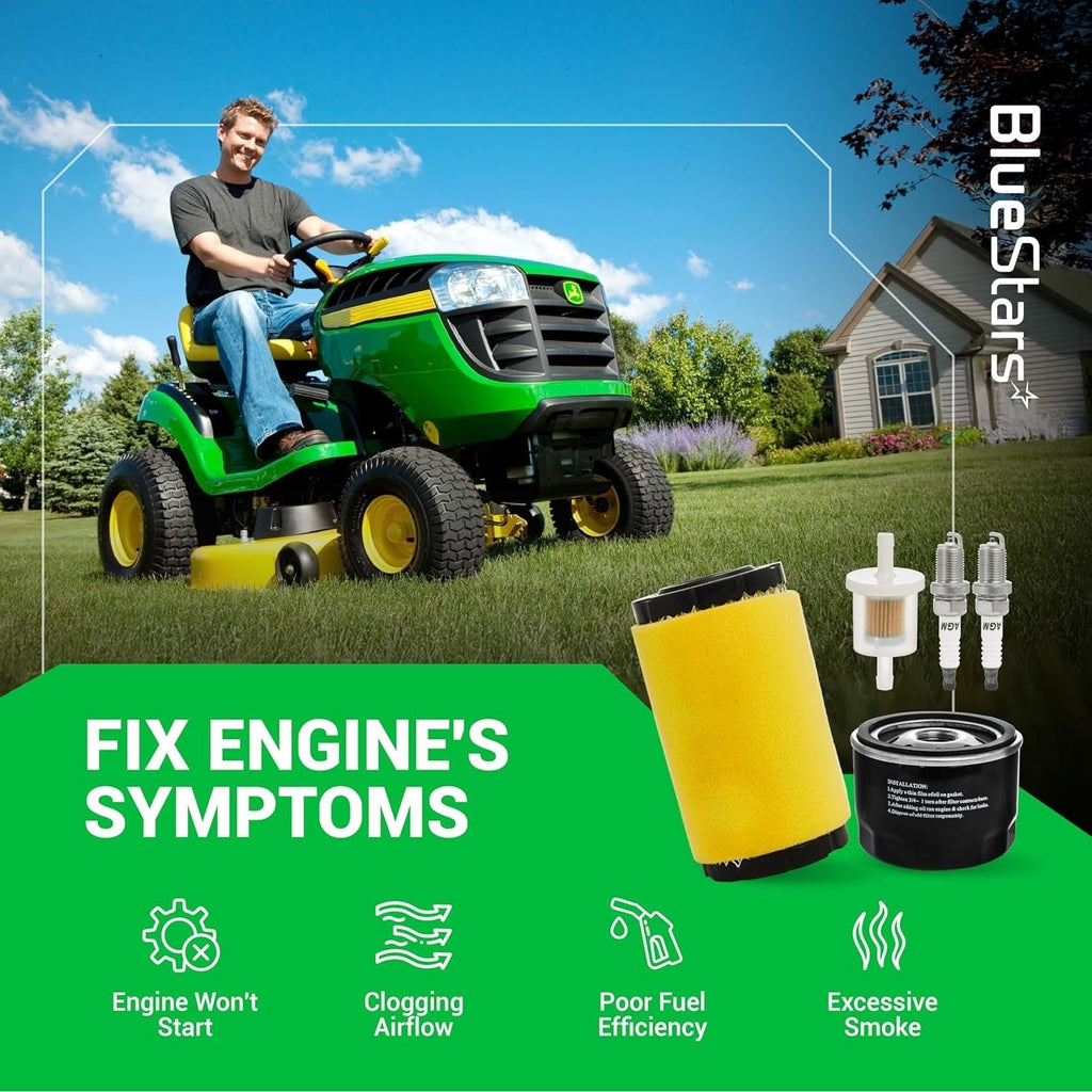 793569 793685 Air Filter & 696854 492932 Oil Filter for Intek 33R877 31Q777 John Deere