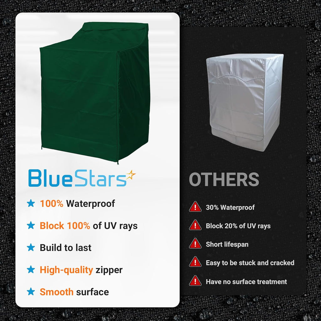 Top-Load Washer Cover, Outdoor Protection, W29" x D28" x H43" - Green
