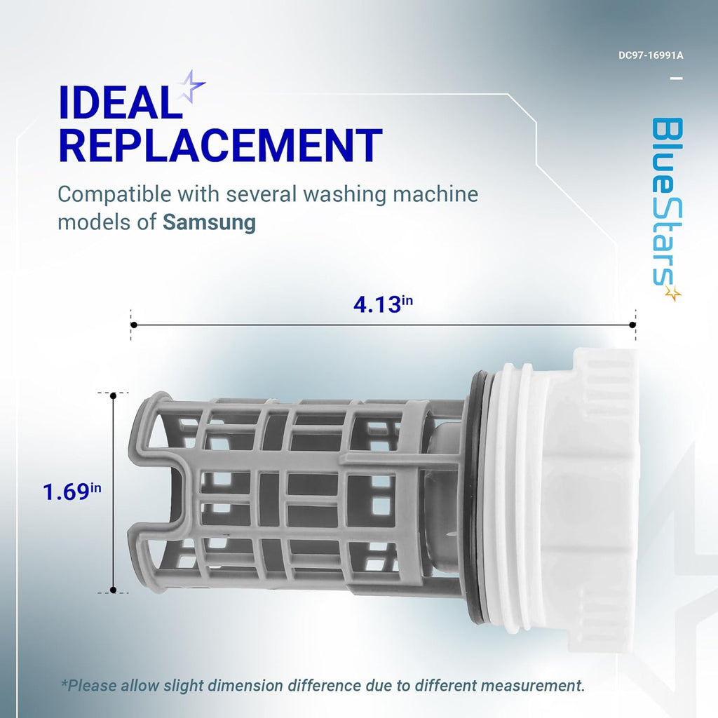 DC97-16991A Washer Drain Pump Filter for Samsung Washing Machines