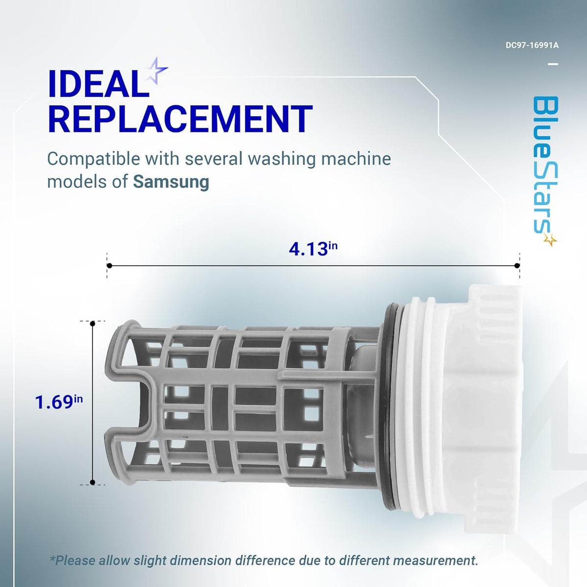 DC97-16991A Washer Drain Pump Filter for Samsung Washing Machines