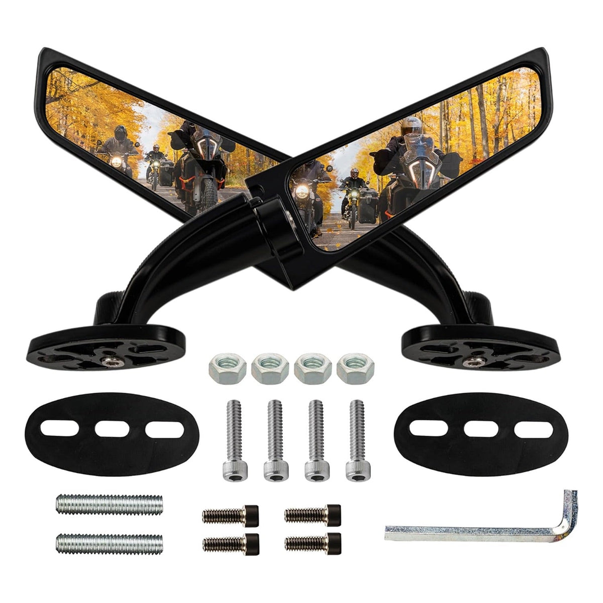 Motorcycle Rear View Stealth Mirrors