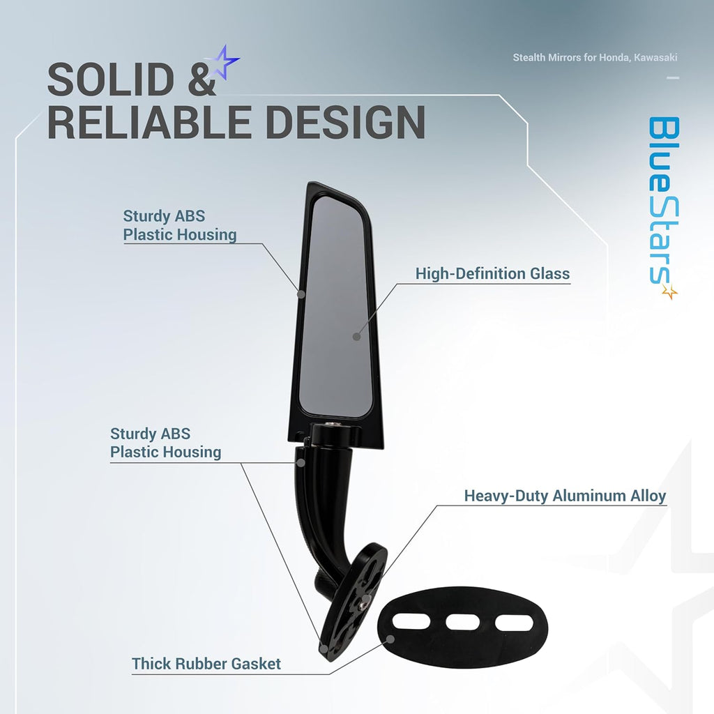 Motorcycle Rear View Stealth Mirrors