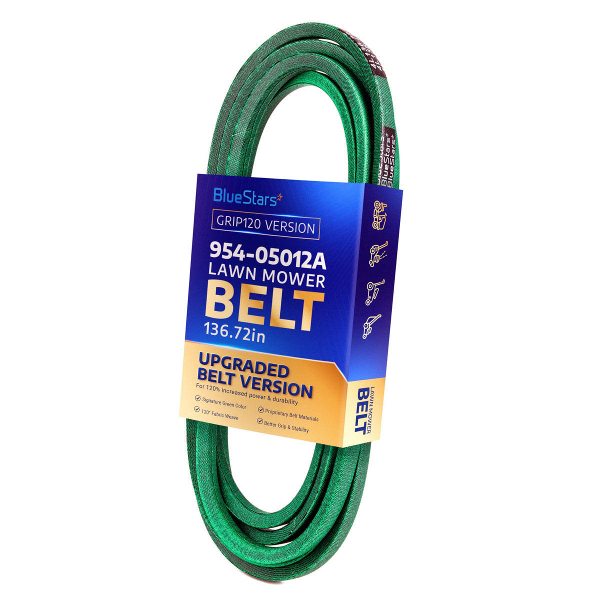 [Grip120] 954-05012A Deck Belt for 48" Deck MTD Cub Cadet S48 SZ48 Gravely - 1/2”x136.72"