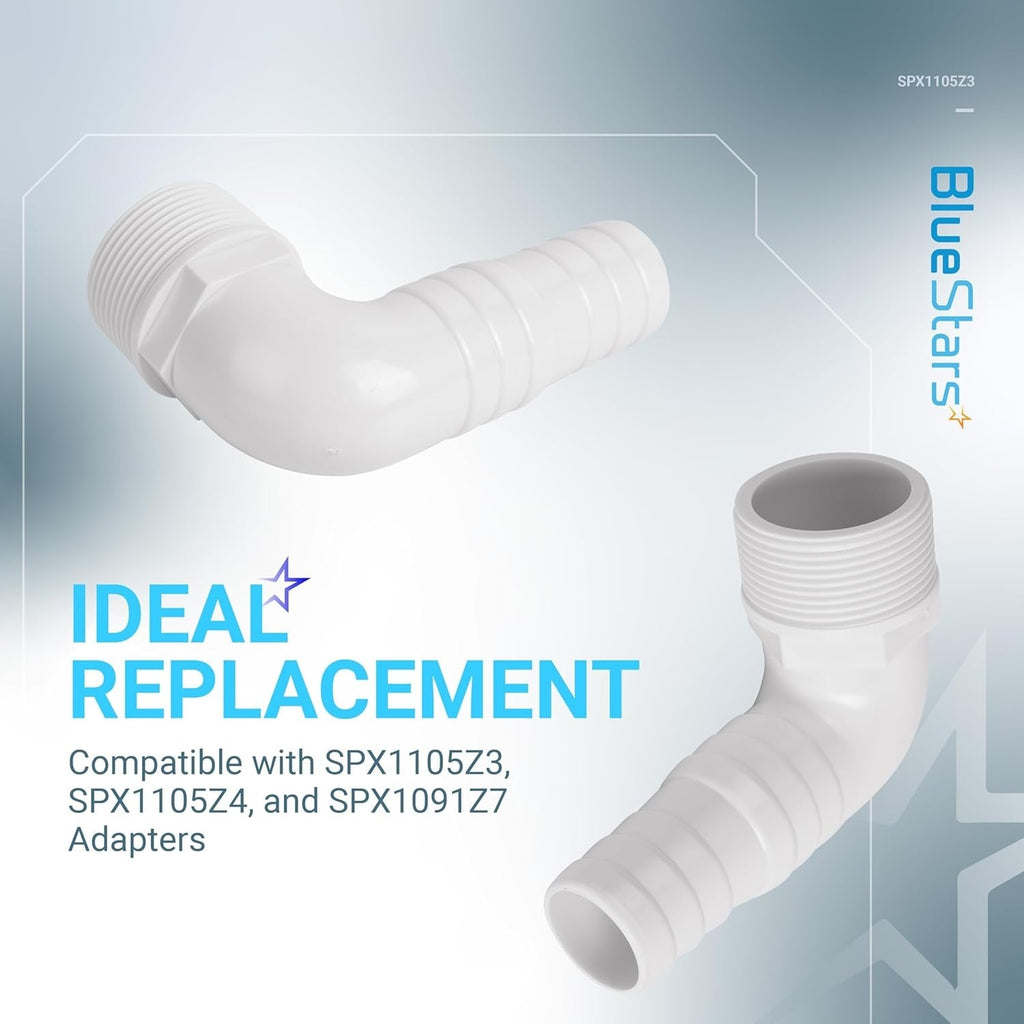 SPX1105Z3 1.5" 90° Elbow Pool Hose Adapter for Hayward SPX1105Z4 SPX1091Z7 - 2 Pack