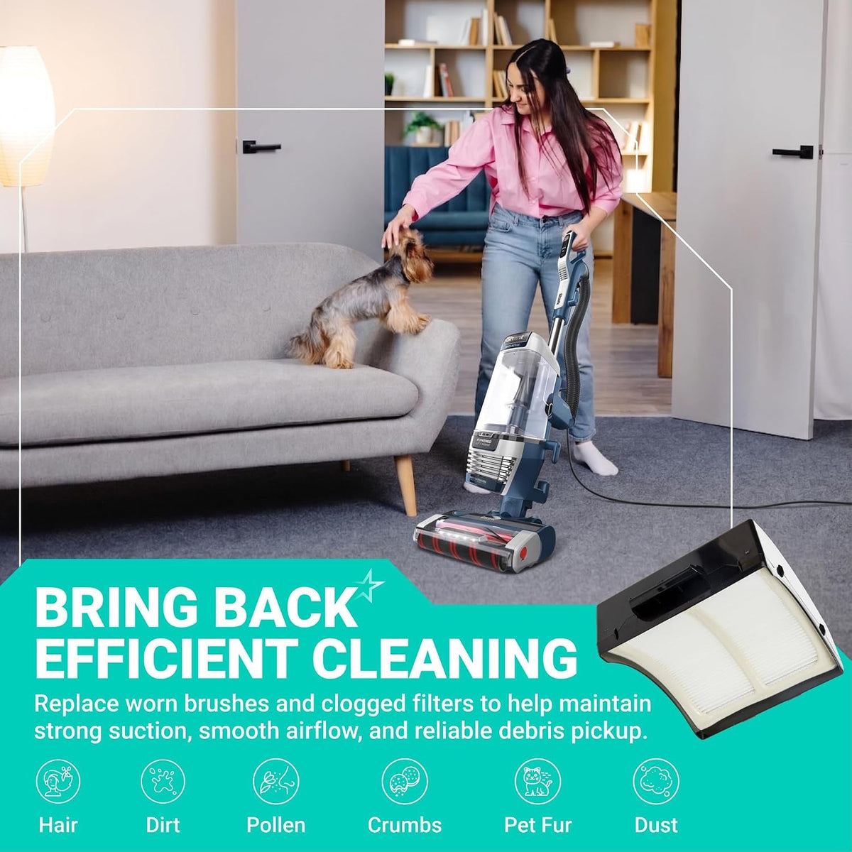AZ3002 AZ3000 Filter Replacement for Shark Stratos Upright Vacuum
