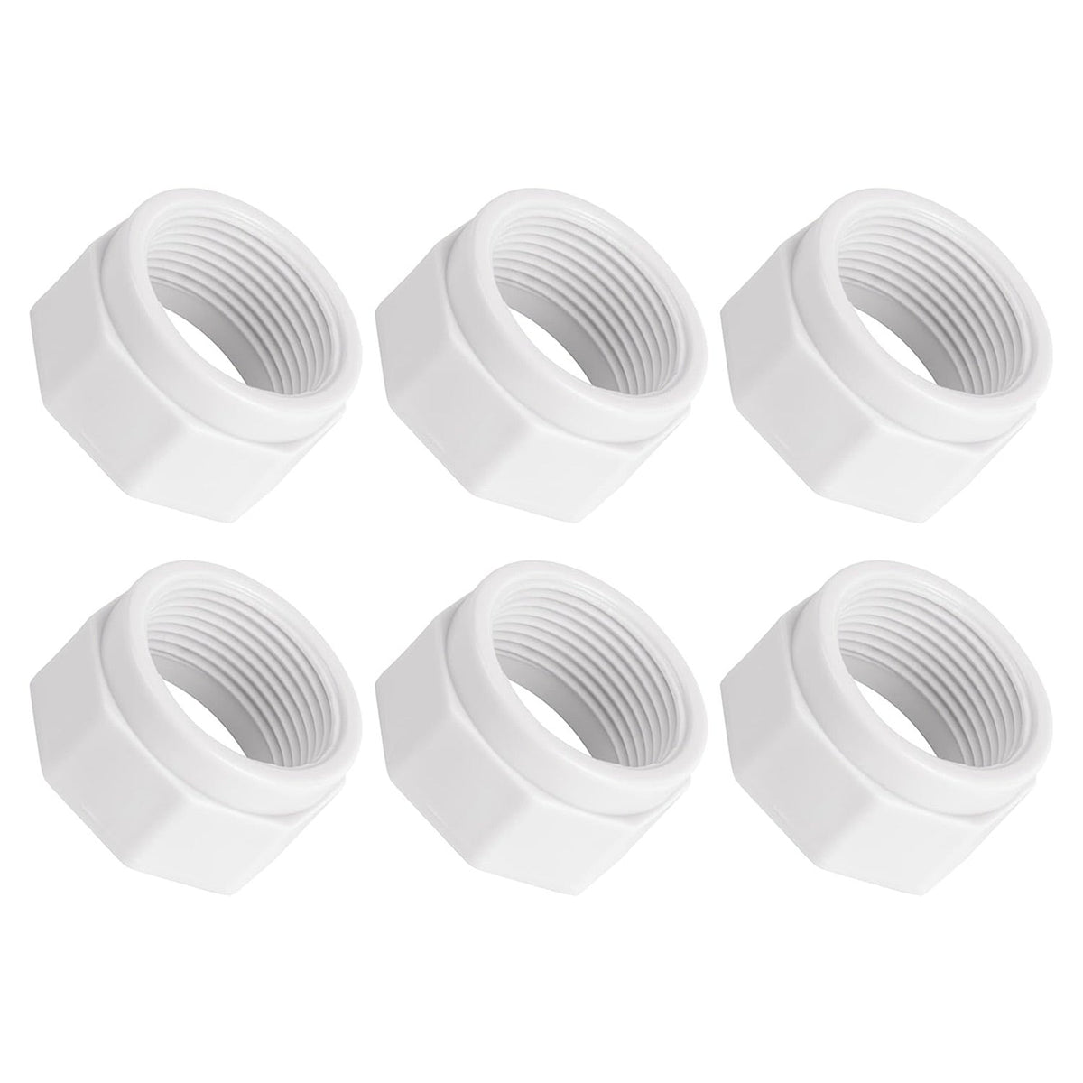 ED15 Kreepy Krauly Feed Hose Mender Nut for Pentair Pool Cleaners - 6 Pack