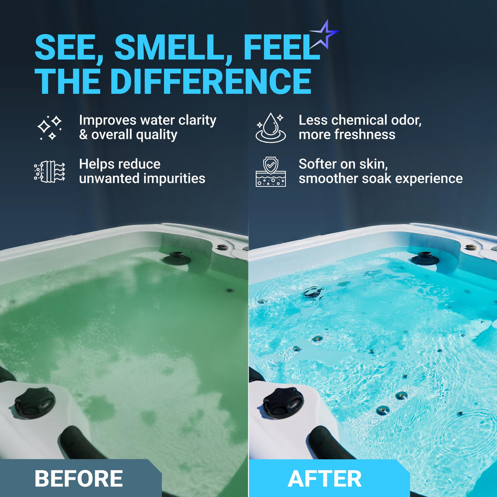 Hot Tub Silver Ion Cartridge - Hot Springs Spa Ion Ag+, 4-Month Water Care - 2 Pack