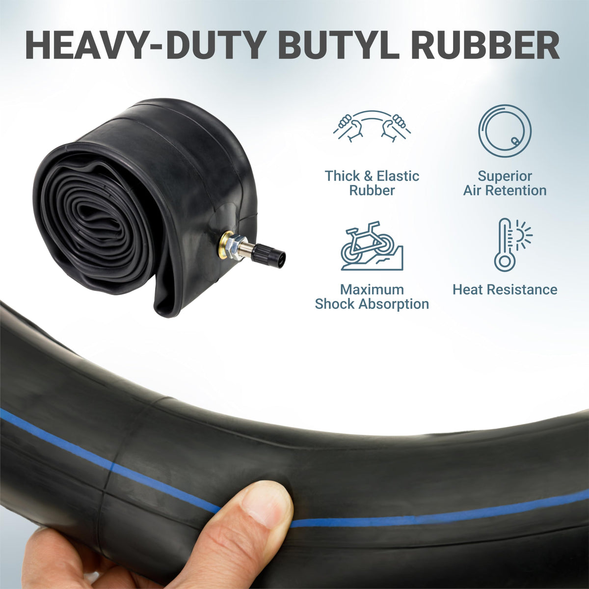 2.75/3.00-19" Motorcycle Inner Tubes - 2.5 mm, TR4 Straight Valve, Surron/Talaria/Segway - 2 Pack