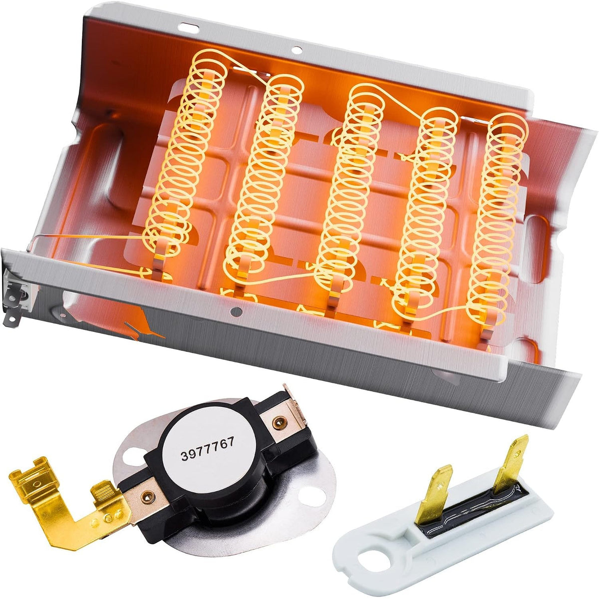 279838 Dryer Heating Element 3977767 3392519 Thermal Fuse Kit for Whirlpool Kenmore