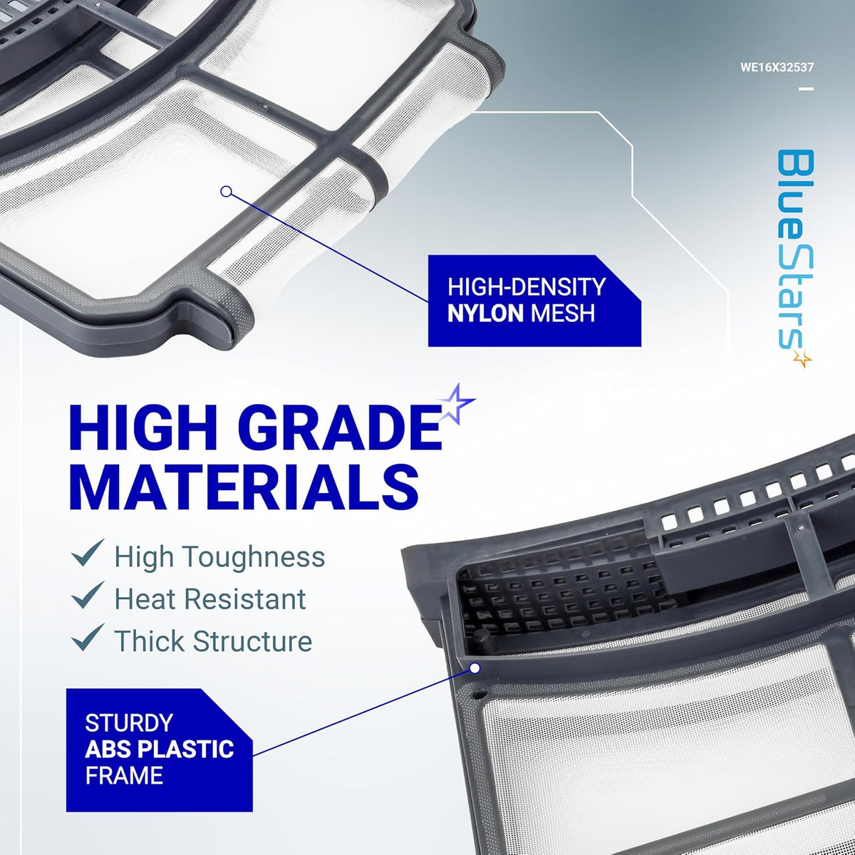WE16X32537 Dryer Lint Filter Trap Screen for GE Dryer - Replaces WE16X29597