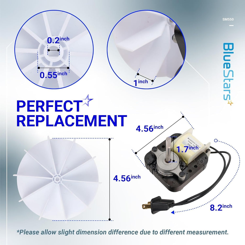 SM550 Bathroom Fan Motor Electric Vent Fan