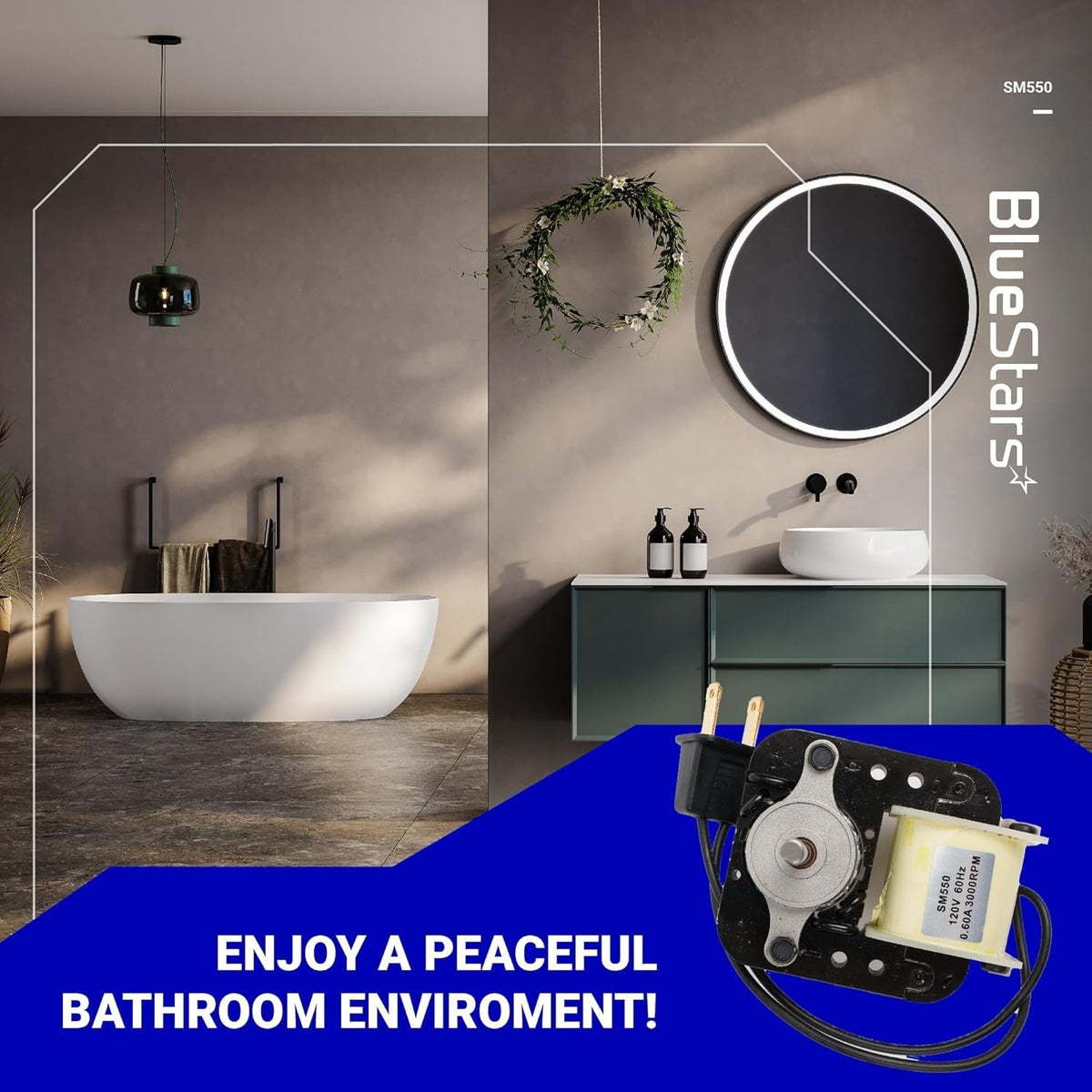 SM550 Bathroom Fan Motor Electric Vent Fan