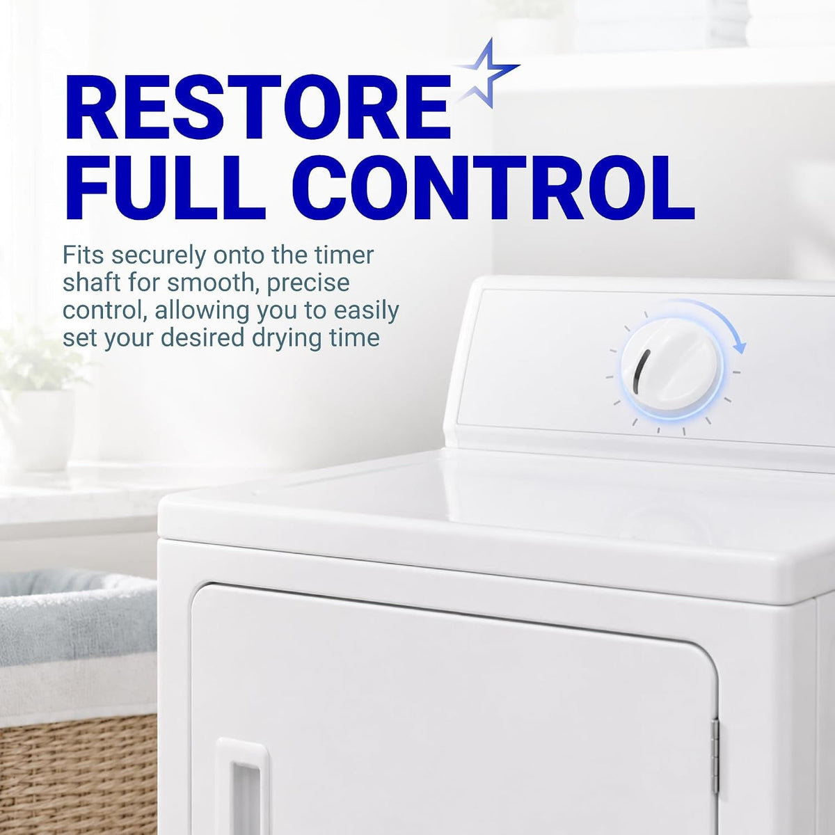 131965300 Dryer Timer Knob - For Frigidaire & Electrolux Dryers - 2 Pack