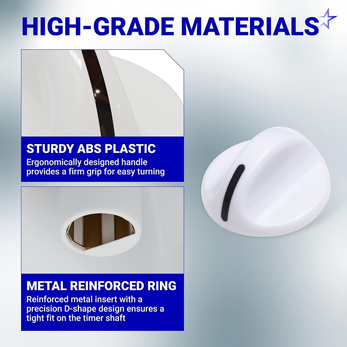 131965300 Dryer Timer Knob - For Frigidaire & Electrolux Dryers - 2 Pack