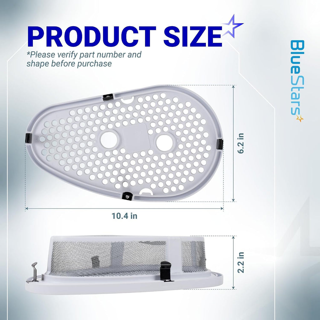 W10828351 Dryer Lint Filter & Cover with Mesh Screen For Whirlpool Kenmore Dryer/Washer