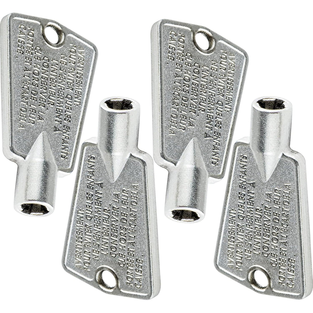 216702900 Metal Freezer Door Key for Frigidaire & Kenmore Freezers - 4 Pack