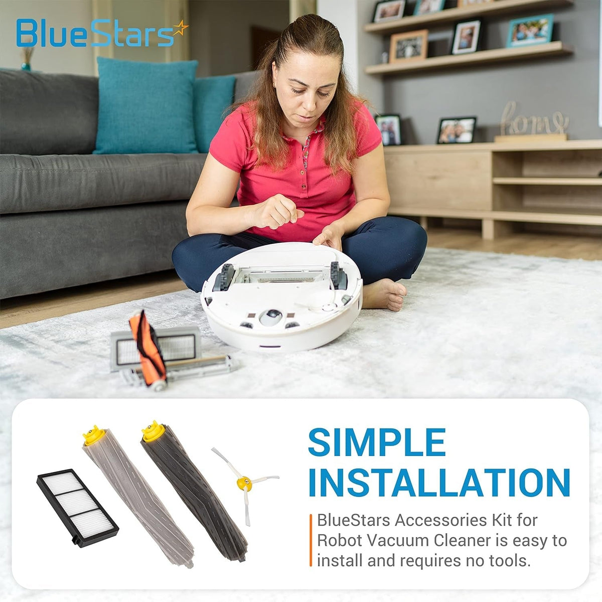 iRobot Roomba 800 900 Series Accessory Kit: Extractor, 3 HEPA Filters, 3 Side Brushes