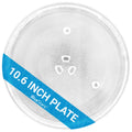 10.6" / 27cm Microwave Glass Plate - Replaces GE WB48X26755 Whirlpool WPW10551236