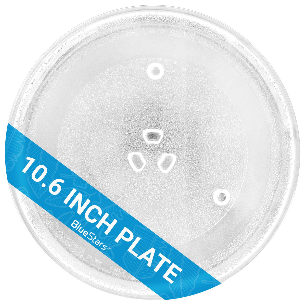 10.6" / 27cm Microwave Glass Plate - Replaces GE WB48X26755 Whirlpool WPW10551236