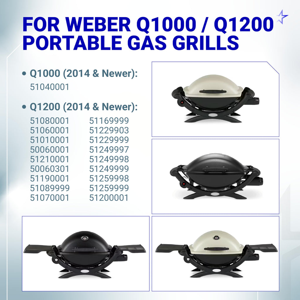 CSA Certified 64866 Weber Gas Grill Valve Regulator for Q1000 Q1200