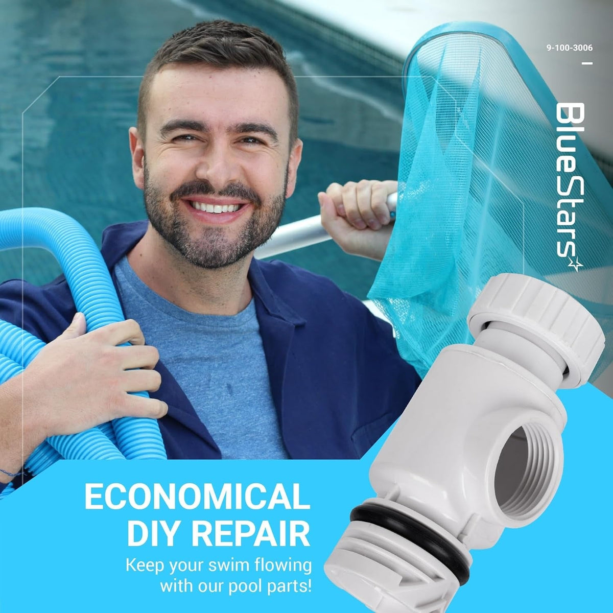 9-100-3006 Universal Wall Fitting Quick Disconnect for Zodiac Polaris 360 Pool Cleaner