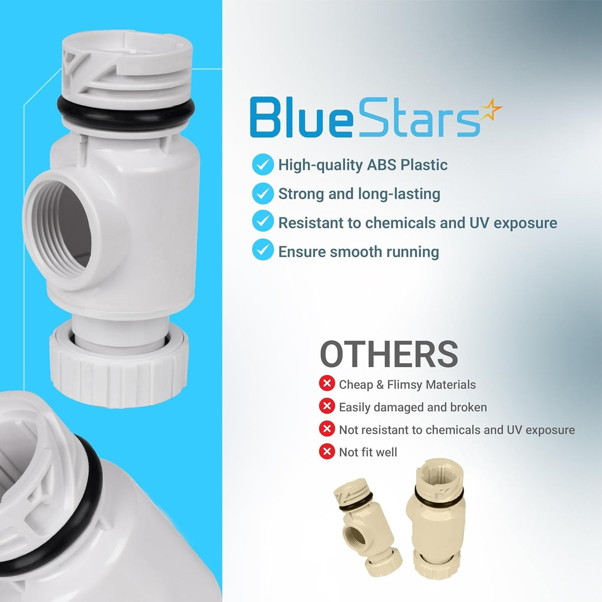 9-100-3006 Universal Wall Fitting Quick Disconnect for Zodiac Polaris 360 Pool Cleaner