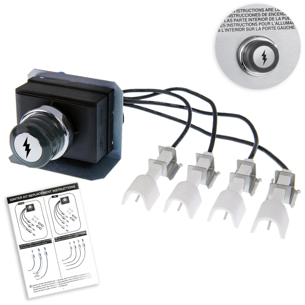 1836-13 7628 7629 Igniter Kit for Weber Genesis 300 Series E330 S330, 4-Outlet