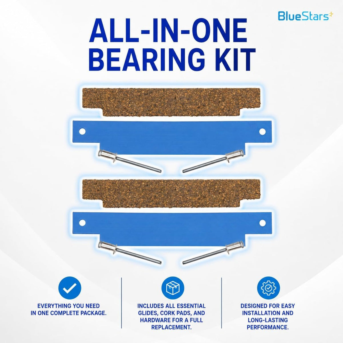 306508 Dryer Tumbler Front Glide Bearing Kit for Whirlpool Maytag - 2 Pack