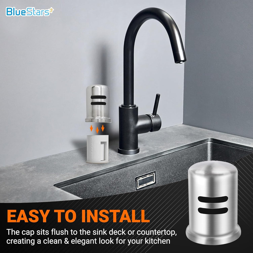 Dishwasher Stainless Steel Air Gap Cover - 2.47” Height
