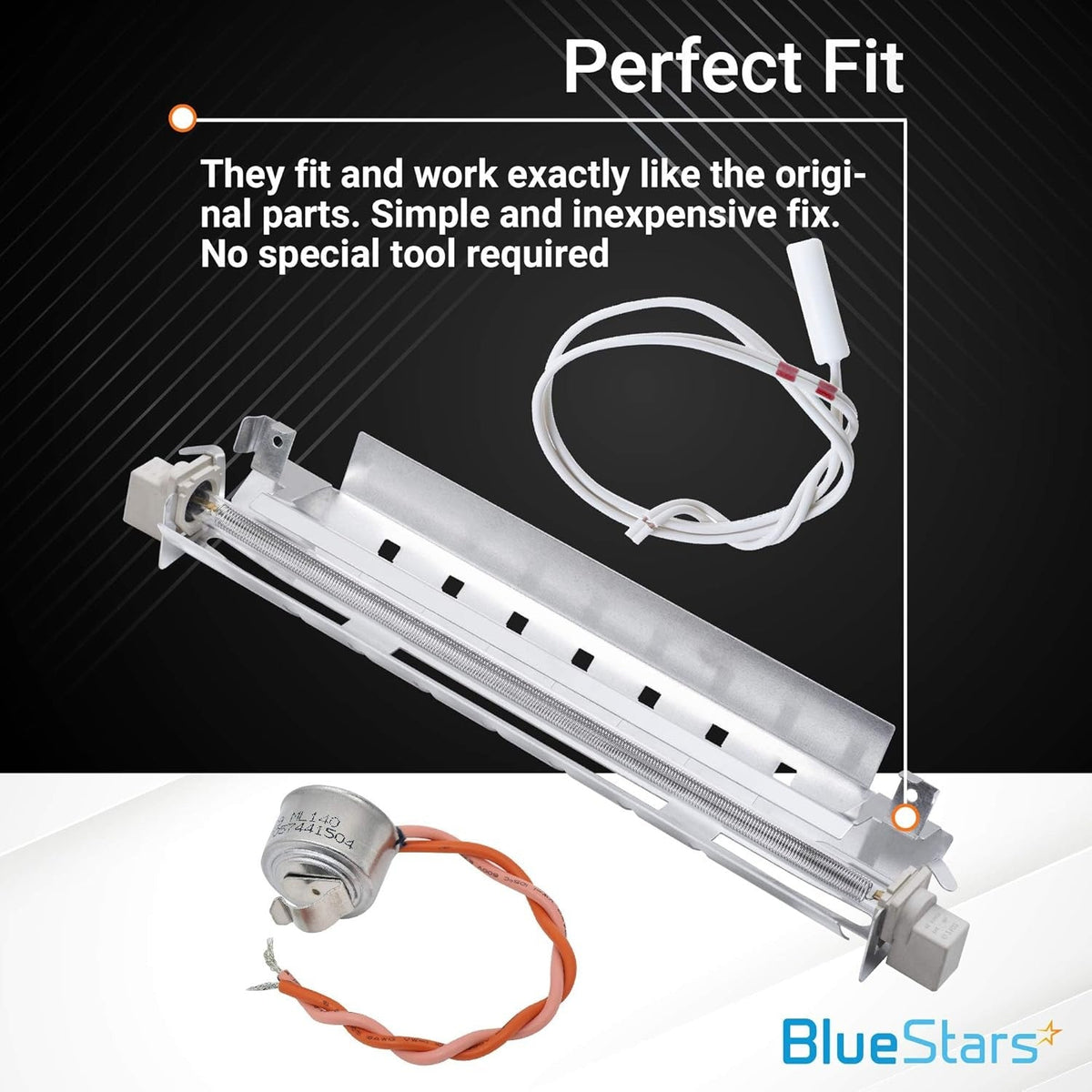 WR51X10055 Defrost Heater WR55X10025 Sensor WR50X10068 Thermostat Kit for GE Hotpoint
