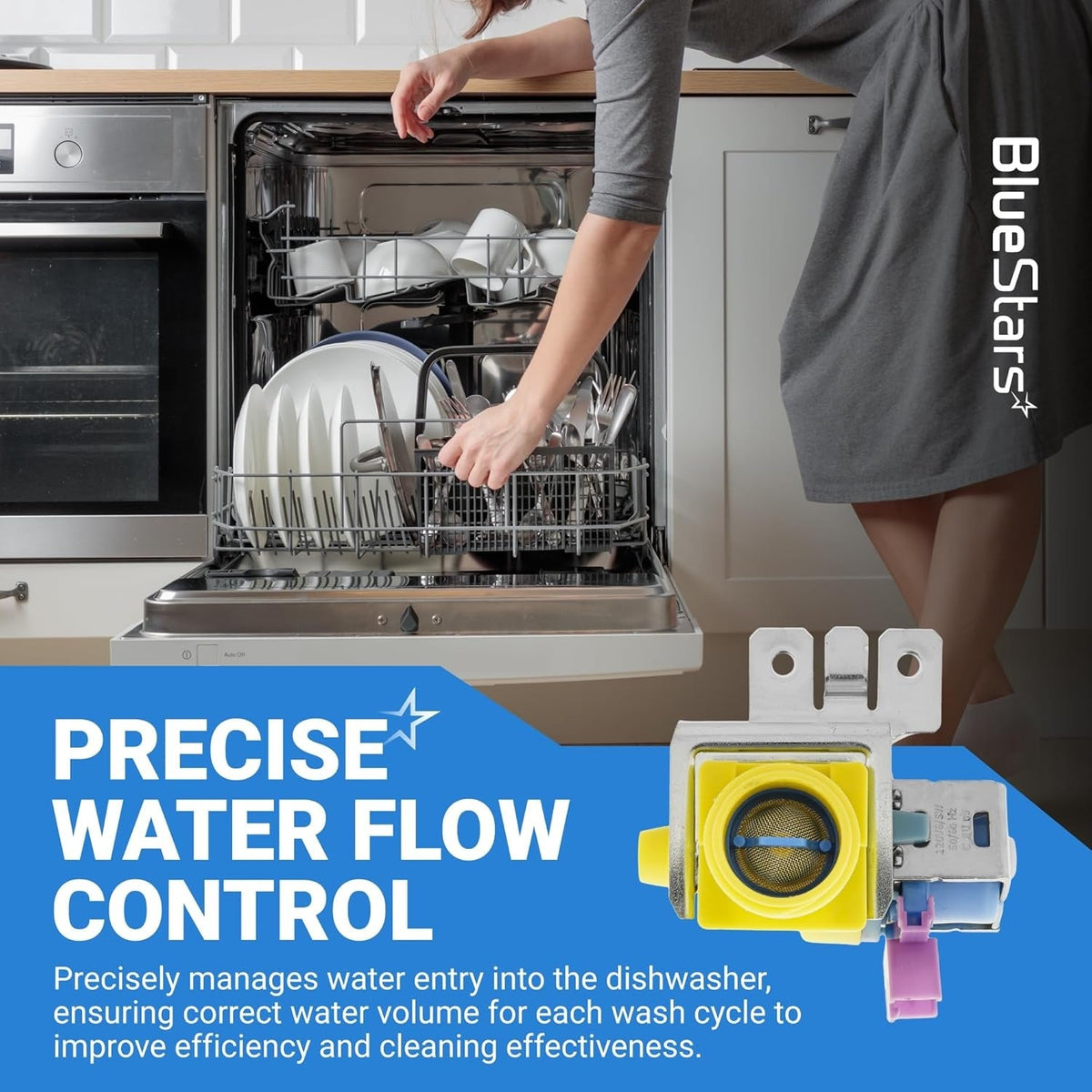WD15X26078 Dishwasher Water Inlet Valve for GE Dishwashers