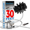 30ft Dryer Vent Cleaner Kit with Drill Attachment, Brush & 22 Detachable Rods