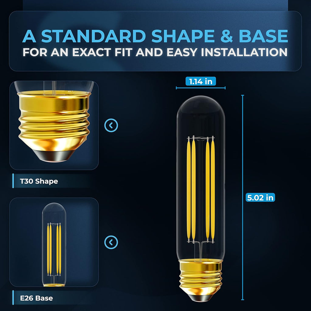 T10 Tubular LED Light Bulbs T30