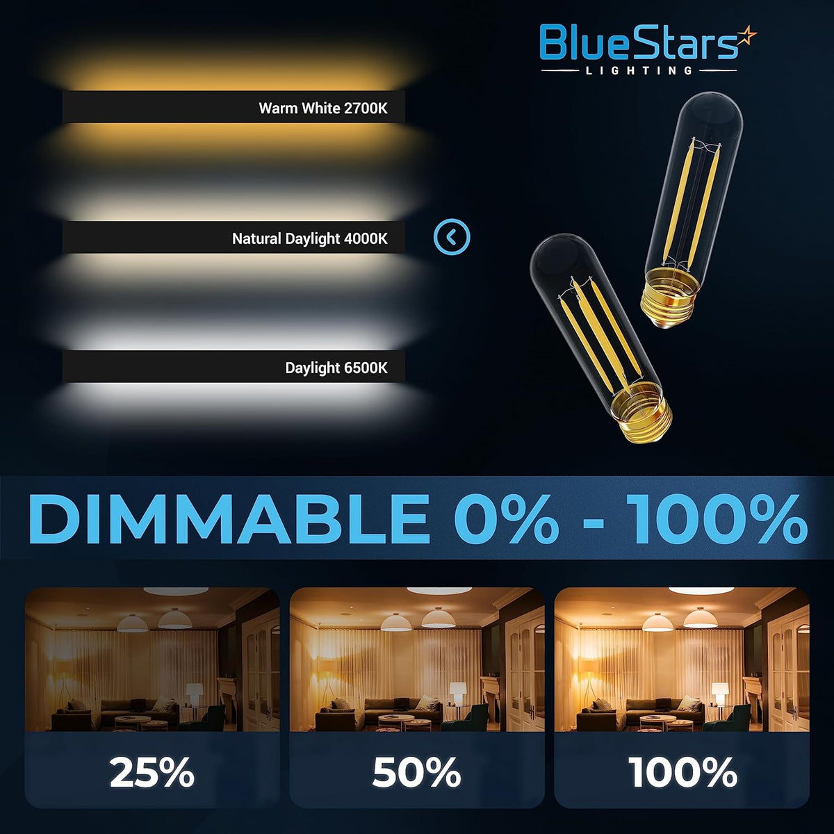 T10 Tubular LED Light Bulbs T30