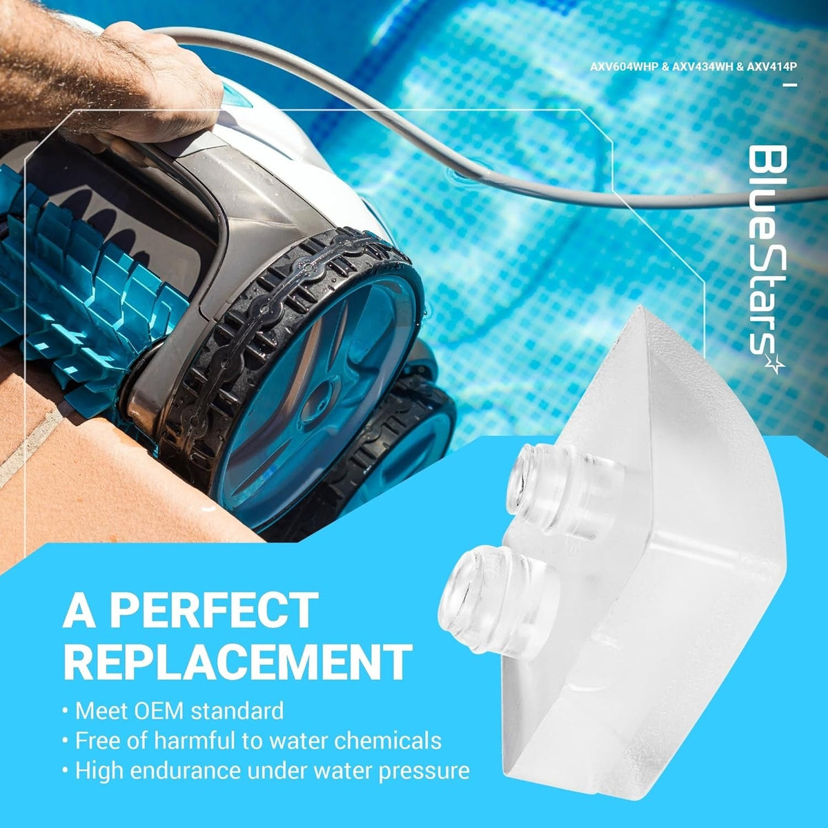 AXV434WHP Flap AXV604WHP Wing AXV414P Pod Shoes Kit for Hayward Pool Cleaners