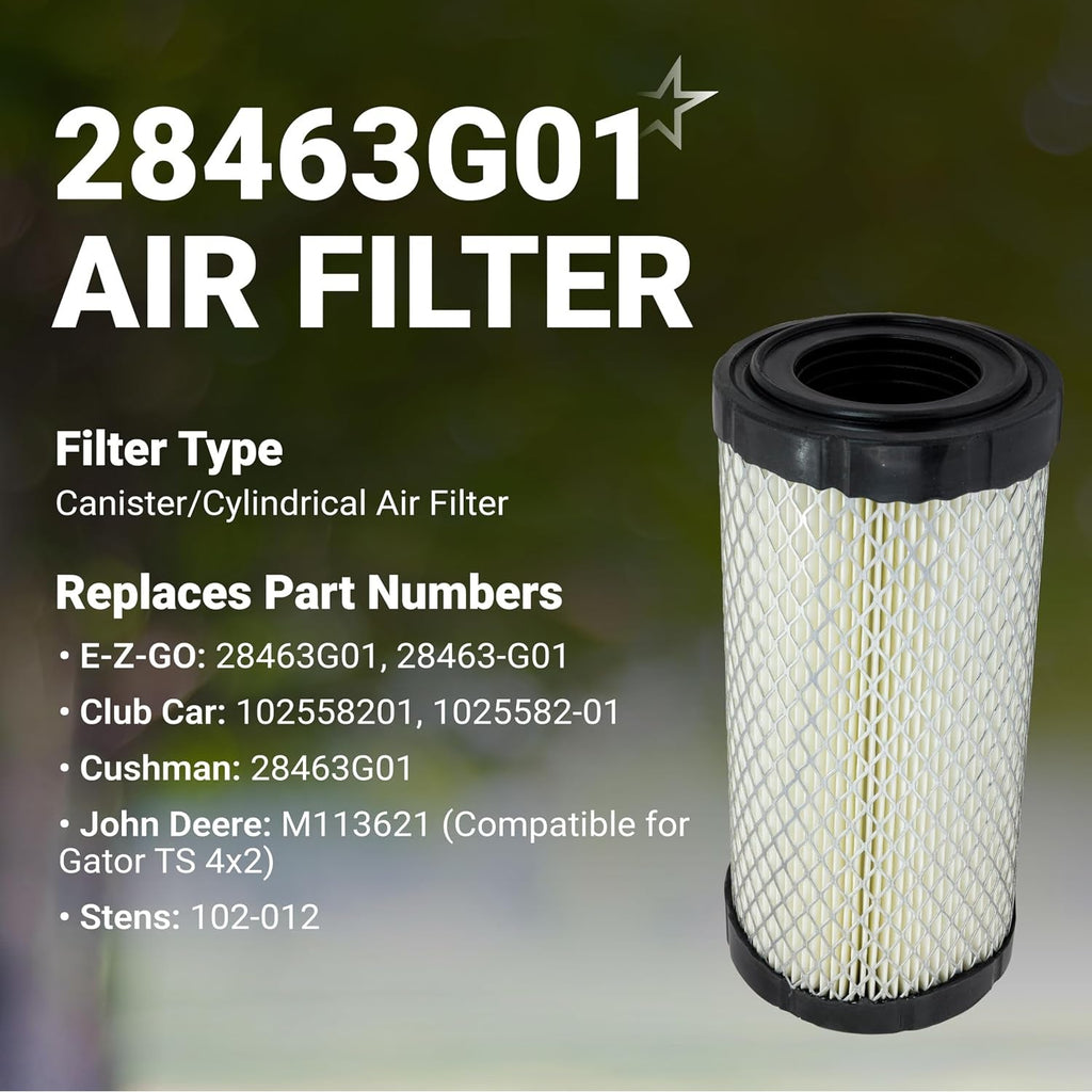 28463G01 Air Filter Tune-Up Kit with Spark Plug, Fuel & Oil Filter - EZGO 4-Cycle Gas & Club Car