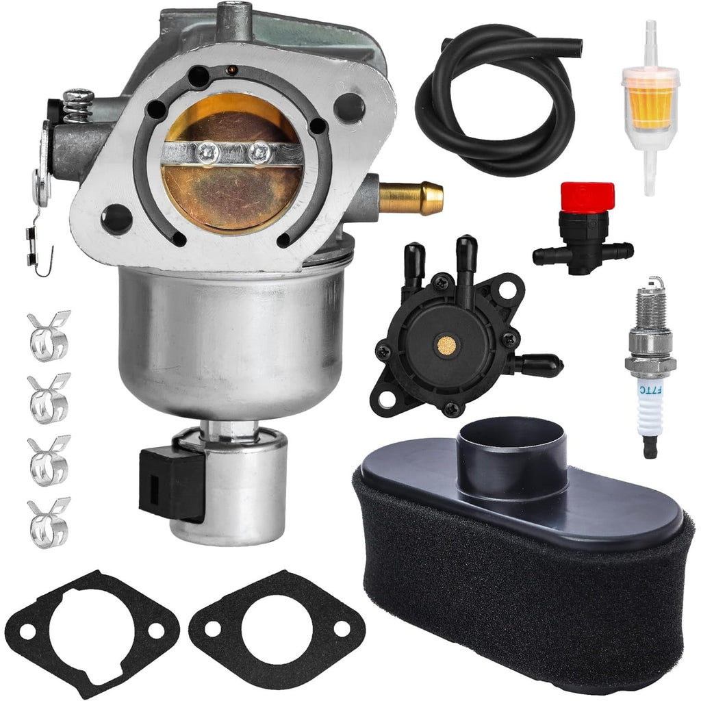 15004-0985 Carburetor Kit with Fuel Pump, Air & Fuel Filters, Spark Plug - Kawasaki FR691V FS691V